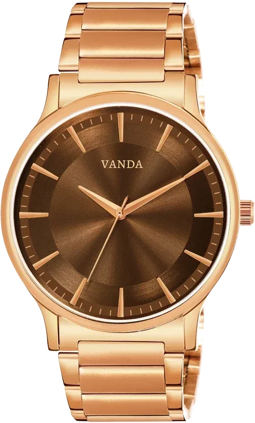 Vanda 500 Coppery Brown Rose Gold Series Analog Watch For Men — Vanda Lifestyle — watches