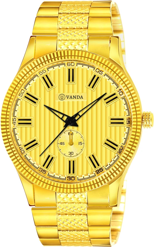 Vanda 502 Glorious Gold Series Analog Watch For Men — Vanda watch — Vanda Lifestyle — watches