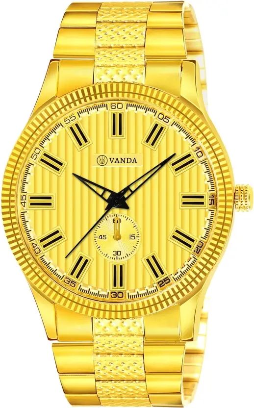 Vanda 502 Glorious Gold Series Analog Watch For Men — Vanda Lifestyle — watches