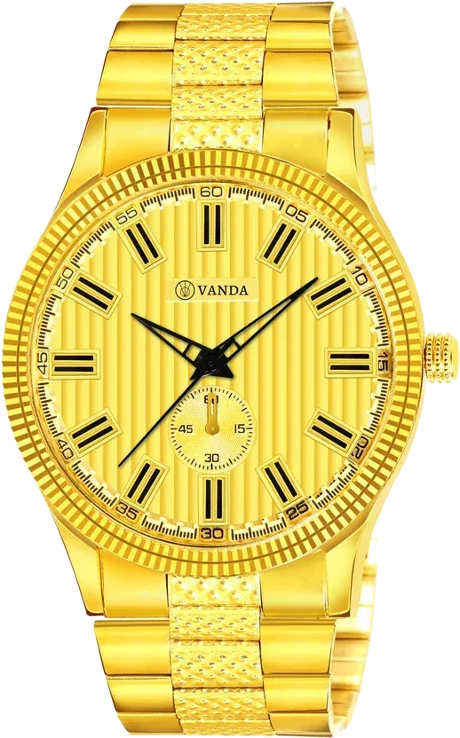 Vanda 502 Glorious Gold Series Analog Watch For Men — Vanda Lifestyle — watches