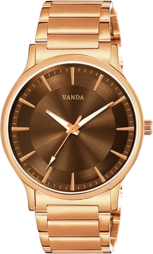 Vanda 505 Coppery Brown Rose Gold Series Analog Watch For Men — Vanda Lifestyle — watches