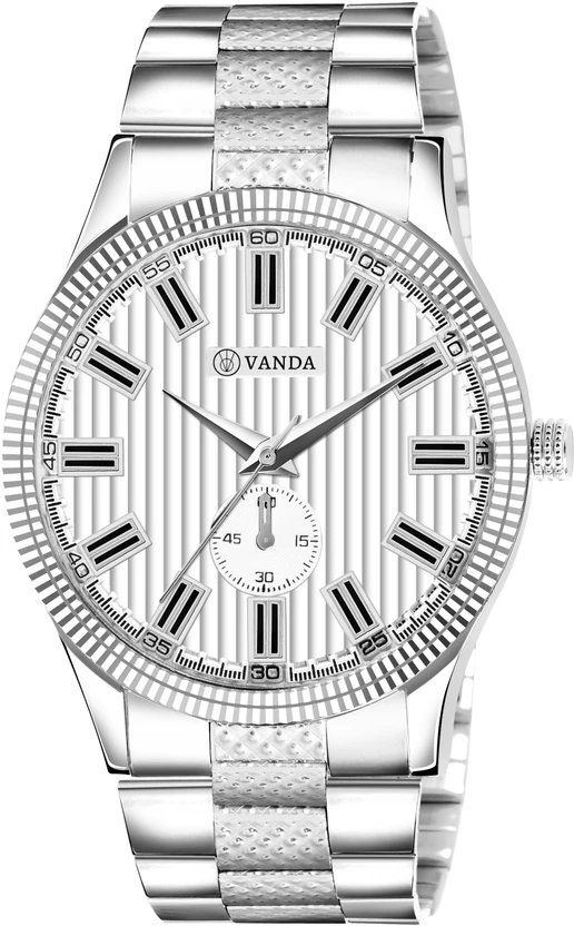 Vanda 504 Stunning Silver Series Analog Watch For Men — Vanda watch — Vanda Lifestyle — watches