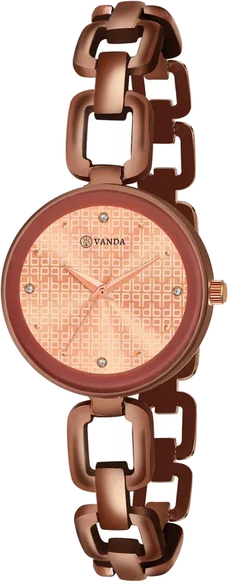Vanda 555 Coppery Brown Rose Gold Series Analog Watch For Women — Vanda Lifestyle — watches