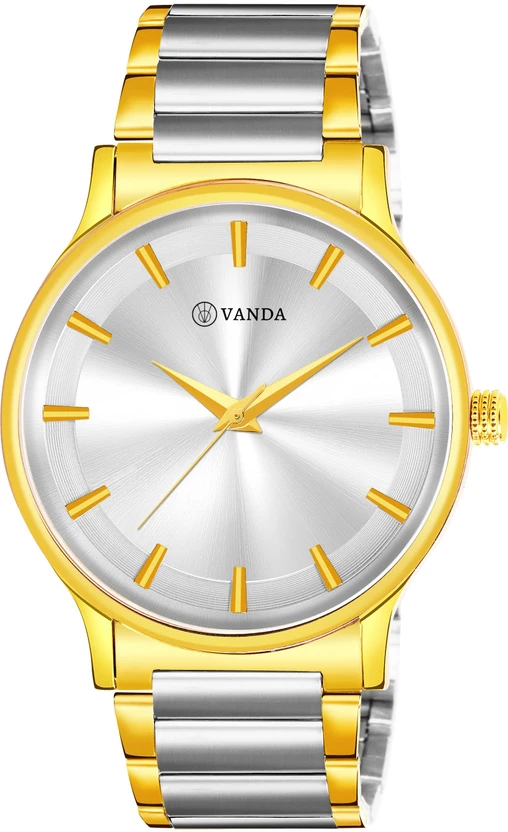 Vanda 507 Stunning Silver Glorious Gold Series Analog Watch For Men — Vanda watch — Vanda Lifestyle — watches