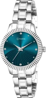 Vanda 556 Tranquil Teal Stunning Silver Series Analog Watch For Women — Vanda Lifestyle — watches — thumbnail 1