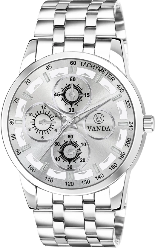 Vanda 134 Stunning Silver Series Analog Watch For Men — Vanda watch — Vanda Lifestyle — watches