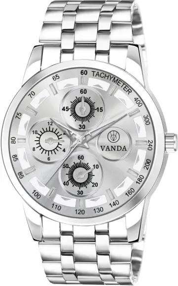 Vanda 134 Stunning Silver Series Analog Watch For Men — Vanda Lifestyle
