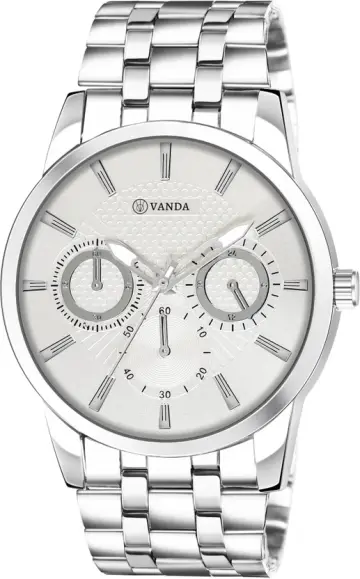 Vanda 137 Stunning Silver Series Analog Watch For Men — Vanda Lifestyle