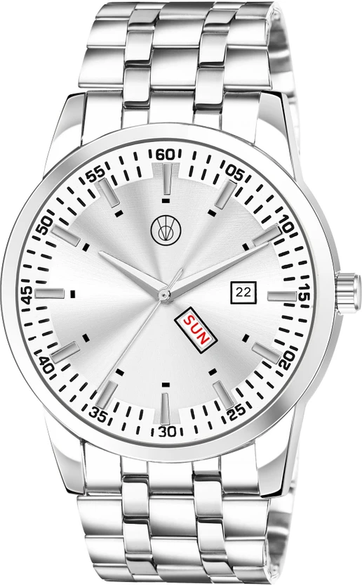 Vanda 141 Day Date Stunning Silver Series Analog Watch For Men — Vanda watch — Vanda Lifestyle — watches