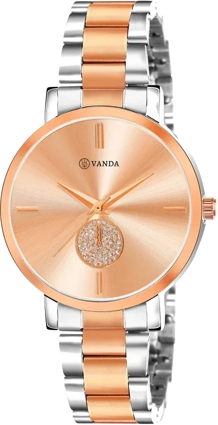 Vanda 551 Stunning Silver Rose Gold Series Analog Watch For Women — Vanda Lifestyle — watches
